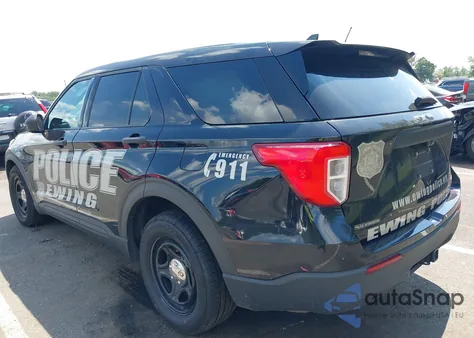 2021 Ford Police Interceptor из США, поврежденный, VIN 1FM5K8AW7MNA19893